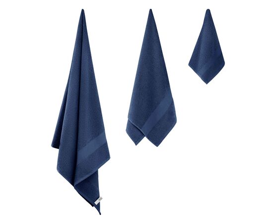 Рушник Ardesto Essence 100% бавовна, синій темний 30х50 см (ART2230NA), зображення 5 Рушник Ardesto Essence 100% бавовна, синій темний 30х50 см (ART2230NA), зображення 5