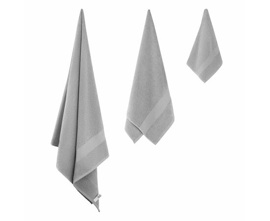 Рушник Ardesto Essence 100% бавовна, сірий 30х50 см (ART2230GR), зображення 5 Рушник Ardesto Essence 100% бавовна, сірий 30х50 см (ART2230GR), зображення 5