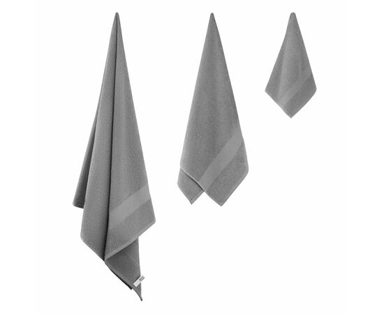 Рушник Ardesto Essence 100% бавовна, сірий темний 30х50 см (ART2230DG), зображення 5 Рушник Ardesto Essence 100% бавовна, сірий темний 30х50 см (ART2230DG), зображення 5