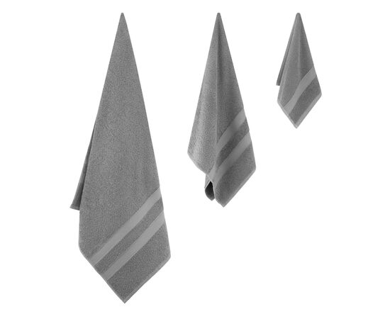 Рушник Ardesto Splendid 100% бавовна, сірий 30х50 см (ART2330GR), зображення 5 Рушник Ardesto Splendid 100% бавовна, сірий 30х50 см (ART2330GR), зображення 5