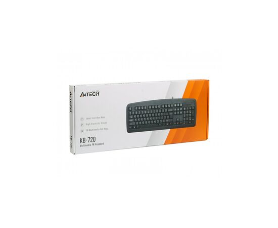 Клавиатура A4Tech KB-720 Black USB, изображение 5 Клавиатура A4Tech KB-720 Black USB, изображение 5
