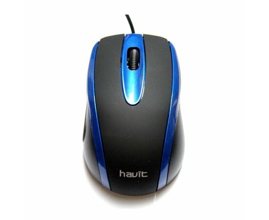 Мышка Havit V-MS753 USB Black/Blue (23938), изображение 2 Мышка Havit V-MS753 USB Black/Blue (23938), изображение 2