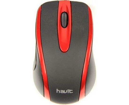 Мишка Havit V-MS753 USB Black/Red (23939), зображення 2 Мишка Havit V-MS753 USB Black/Red (23939), зображення 2