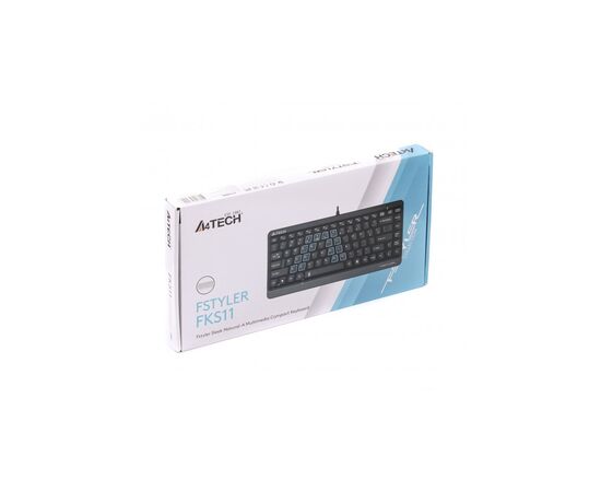 Клавиатура A4Tech FKS11 USB Grey, изображение 4 Клавиатура A4Tech FKS11 USB Grey, изображение 4