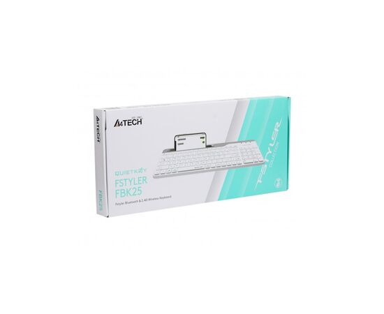 Клавиатура A4Tech FBK25 Wireless White, изображение 6 Клавиатура A4Tech FBK25 Wireless White, изображение 6