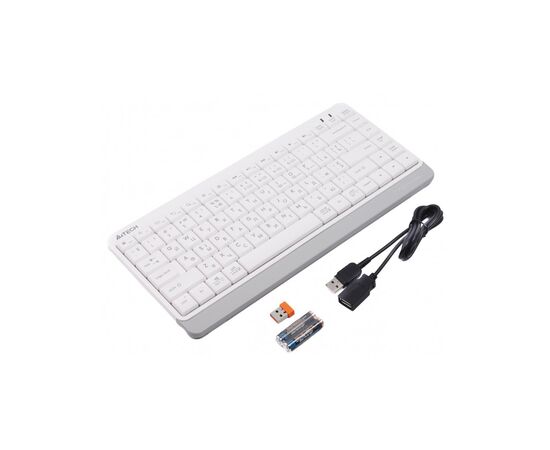 Клавиатура A4Tech FBK11 Wireless White, изображение 2 Клавиатура A4Tech FBK11 Wireless White, изображение 2