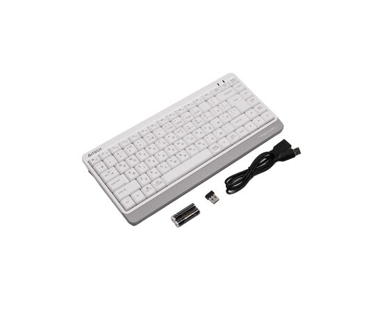 Клавиатура A4Tech FBK11 Wireless White, изображение 4 Клавиатура A4Tech FBK11 Wireless White, изображение 4