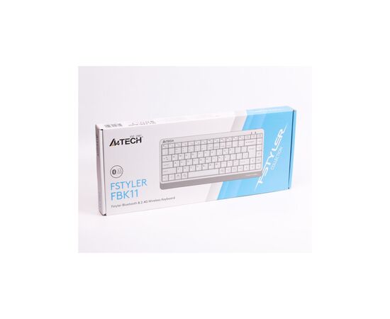 Клавиатура A4Tech FBK11 Wireless White, изображение 5 Клавиатура A4Tech FBK11 Wireless White, изображение 5