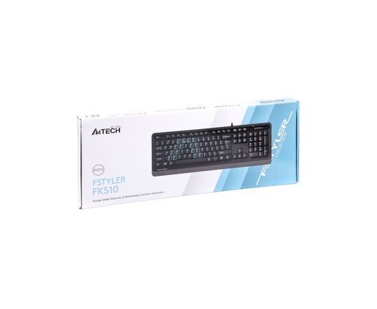 Клавіатура A4Tech FKS10 USB Grey, зображення 3 Клавіатура A4Tech FKS10 USB Grey, зображення 3