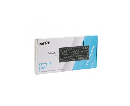 Клавиатура A4Tech FX61 USB Grey, изображение 8 Клавиатура A4Tech FX61 USB Grey, изображение 8