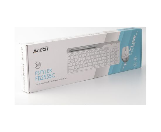 Комплект A4Tech FB2535C Wireless/Bluetooth Icy White (FB2535C Icy White), изображение 5 Комплект A4Tech FB2535C Wireless/Bluetooth Icy White (FB2535C Icy White), изображение 5