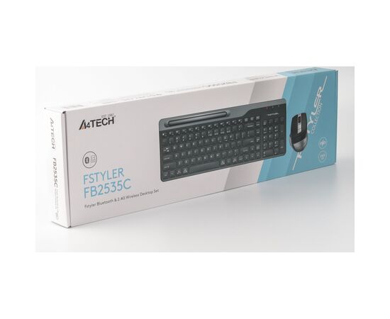 Комплект A4Tech FB2535C Wireless/Bluetooth Smoky Grey (FB2535C Smoky Grey), зображення 6 Комплект A4Tech FB2535C Wireless/Bluetooth Smoky Grey (FB2535C Smoky Grey), зображення 6