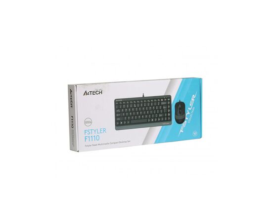 Комплект A4Tech F1110 USB Grey (F1110 Grey), зображення 8 Комплект A4Tech F1110 USB Grey (F1110 Grey), зображення 8