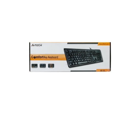 Клавіатура A4Tech KR-92 Black, зображення 3 Клавіатура A4Tech KR-92 Black, зображення 3