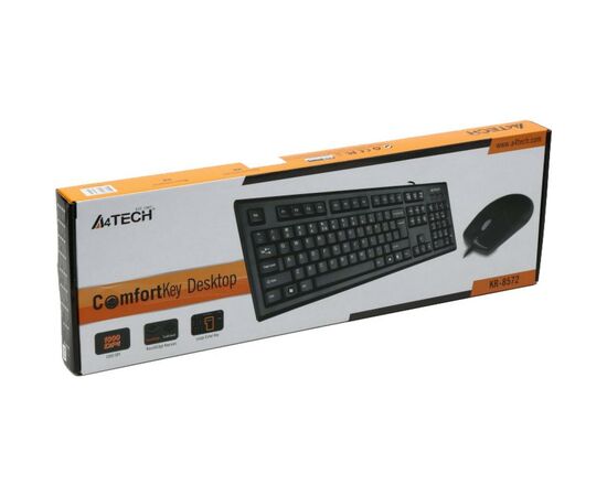 Комплект A4Tech KR-8572 USB Black, зображення 4 Комплект A4Tech KR-8572 USB Black, зображення 4