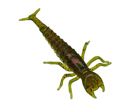 Силикон рыболовный FishUP Diving Bug 2" 019 - Motor Oil/Red (8шт/уп) (1864.14.65)