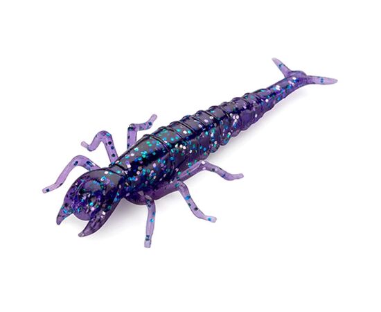Силикон рыболовный FishUP Diving Bug 2" 060 - Dark Violet/Peacock&Silver (8шт/уп) (1864.04.64)