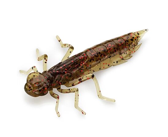Силікон рибальський FishUP Dragonfly 0.75" 045 - Green Pumpkin/Red&Black (12шт/уп) (1864.04.72)