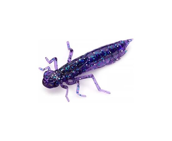 Силикон рыболовный FishUP Dragonfly 1.2" 060 - Dark Violet/Peacock&Silver (10шт/уп) (1864.04.85)