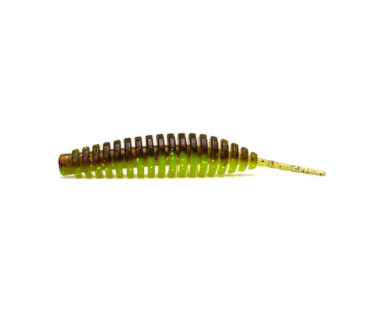 Силикон рыболовный FishUP Tanta 2.5" 203 - Green Pumpkin/Flo Chartreuse (8шт/уп) (1864.14.50)