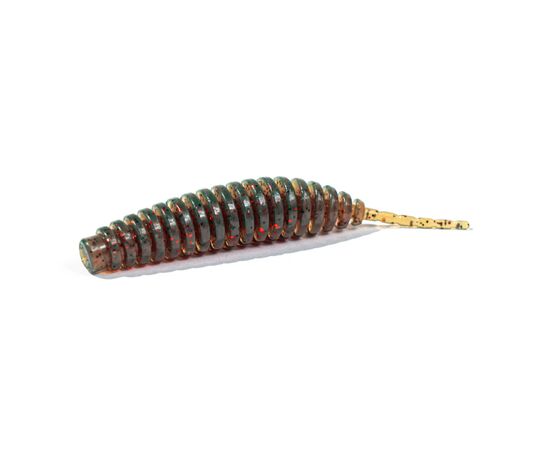 Силікон рибальський FishUP Tanta 3.5" 019 - Motor Oil/Red (5шт/уп) (1864.13.92)