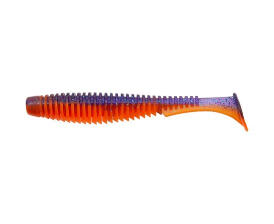 Силикон рыболовный FishUP U-Shad 4" 207 - Dark Violet/Orange (8шт/уп) (1864.11.24)