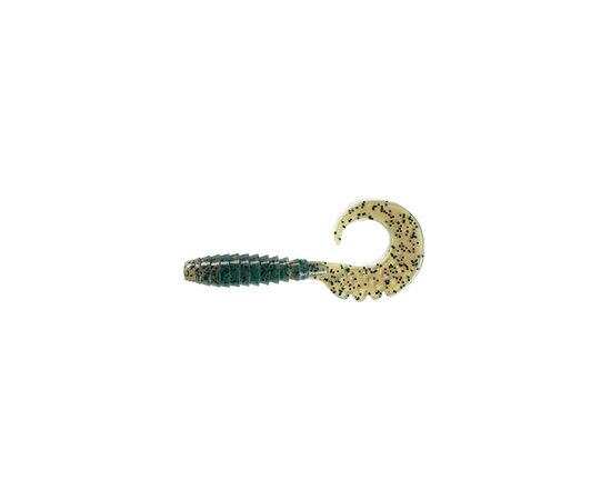 Силікон рибальський FishUP Fancy Grub 1" 017 - Motor Oil Pepper (12шт/уп) (1862.02.22)