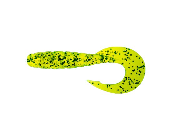 Силикон рыболовный FishUP Mighty Grub 4.5" 026 - Flo Chartreuse/Green (4шт/уп) (1864.04.35)