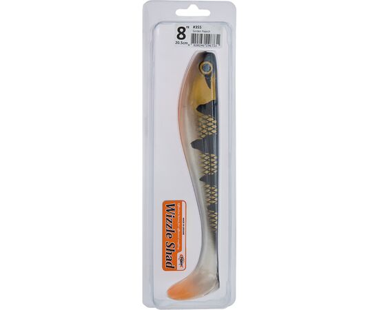 Силикон рыболовный FishUP Wizzle Shad 8" 355 - Golden Pearch (1шт/уп) (1864.11.41), изображение 2 Силикон рыболовный FishUP Wizzle Shad 8" 355 - Golden Pearch (1шт/уп) (1864.11.41), изображение 2