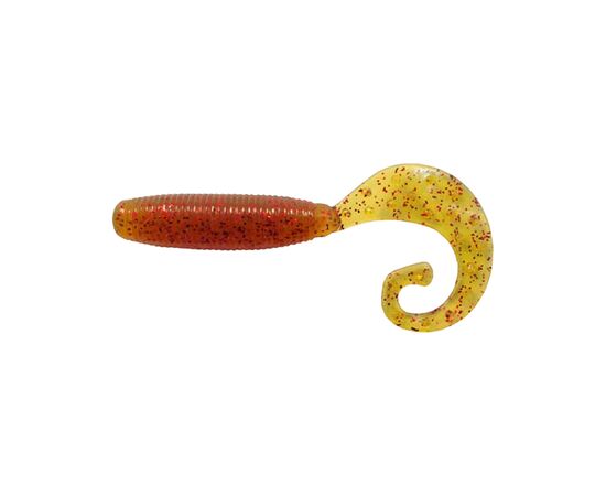 Силикон рыболовный Reins Fat G-Tail Grub 2" 566 Motor Oil Red Flake (20 шт/уп.) (1552.03.82)