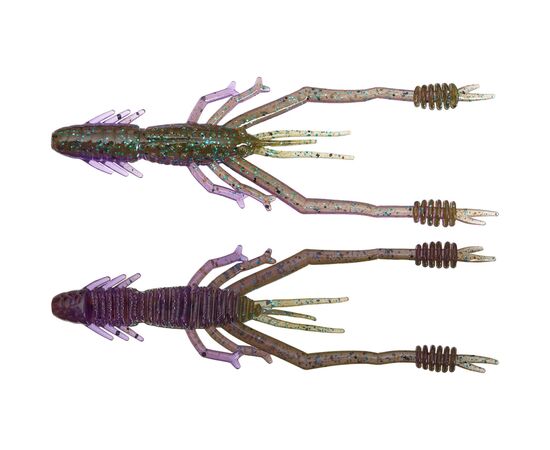 Силикон рыболовный Reins Ring Shrimp 4" 060 Onga River Moneybait (6 шт/уп.) (1552.09.16)