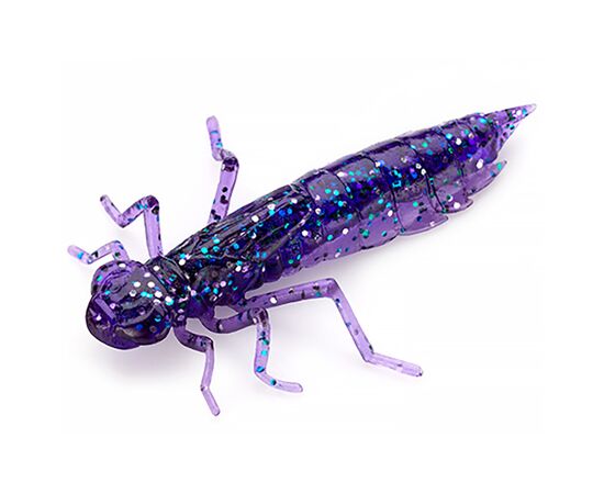 Силикон рыболовный FishUP Dragonfly 1.7" 060 - Dark Violet/Peacock & Silver (8шт/уп) (1864.04.96)