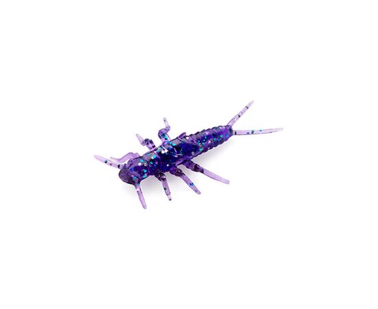 Силикон рыболовный FishUP Stonefly 0.75" 060 - Dark Violet/Peacock&Silver (12шт/уп) (1864.04.98)