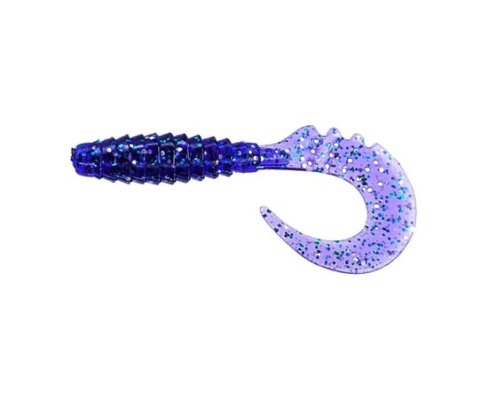 Силікон рибальський FishUP Fancy Grub 1" 060 - Dark Violet/Peacock&Silver (12шт/уп) (1864.00.57)