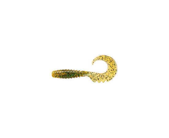 Силикон рыболовный FishUP Fancy Grub 2" 036 - Caramel/Green&Black (10шт/уп) (1862.00.54)