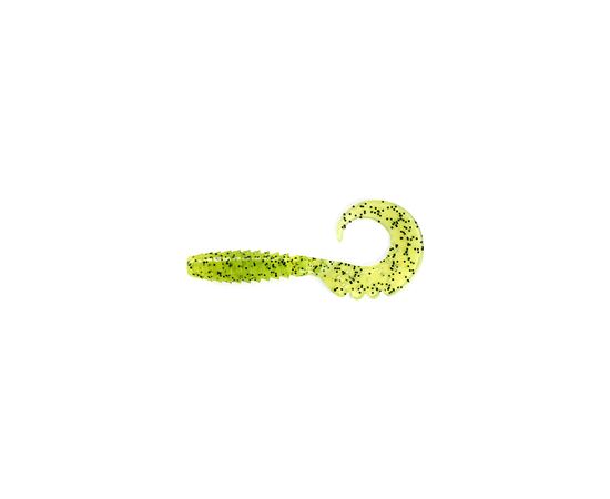 Силикон рыболовный FishUP Fancy Grub 2" 055 - Chartreuse/Black (10шт/уп) (1862.00.57)