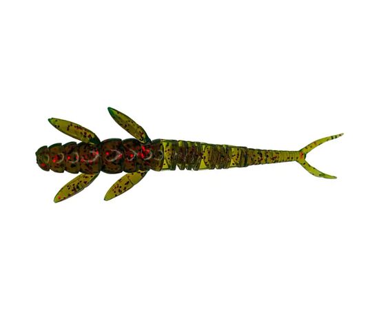 Силікон рибальський FishUP Flit 3" 019 - Motor Oil/Red (8шт/уп) (1864.14.29)