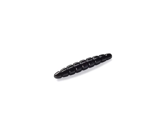 Силікон рибальський FishUP Morio 1.2" 101 - Black, cheese taste (12шт/уп) (1864.03.40)