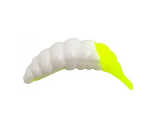 Силікон рибальський FishUP Ozi 1.2" 131 - White/Hot Chartreuse, cheese taste (10шт/уп) (1864.14.16)