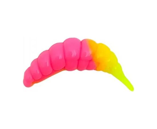 Силикон рыболовный FishUP Ozi 1.2" 133 - Bubble Gum/Hot Chartreuse, cheese taste (10шт/уп) (1864.14.18)