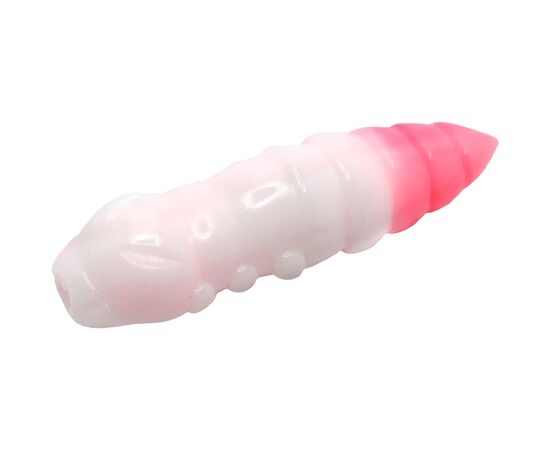Силікон рибальський FishUP Pupa 1.2" 132 - White/Bubble Gum, cheese taste (10шт/уп) (1864.07.66)