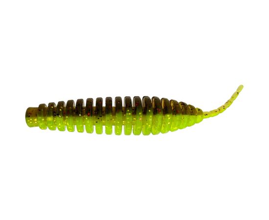 Силікон рибальський FishUP Tanta 3" 203 - Green Pumpkin/Flo Chartreuse (6шт/уп) (1864.00.44)