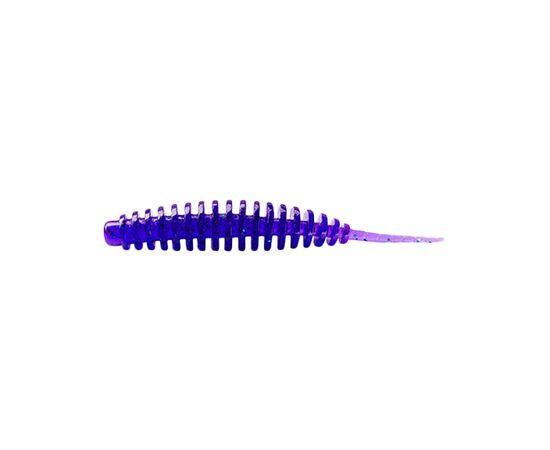 Силікон рибальський FishUP Tanta 3.5" 060 - Dark Violet/Павлина&Silver (5шт/уп) (1864.04.55)