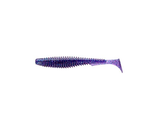 Силикон рыболовный FishUP U-Shad 2.5" 060 - Dark Violet/Павлина&Silver (9шт/уп) (1862.01.15)