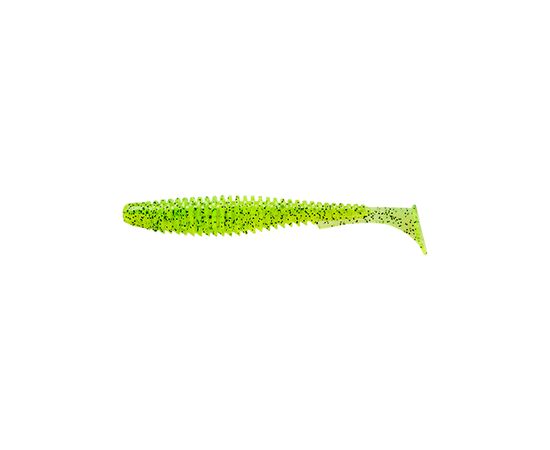 Силикон рыболовный FishUP U-Shad 3.5" 055 - Chartreuse/Black (8шт/уп) (1864.09.61)