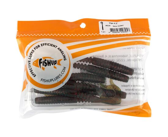 Силикон рыболовный FishUP Vipo 4.3" 019 - Motor Oil/Red (7шт/уп) (1864.14.01), изображение 2 Силикон рыболовный FishUP Vipo 4.3" 019 - Motor Oil/Red (7шт/уп) (1864.14.01), изображение 2