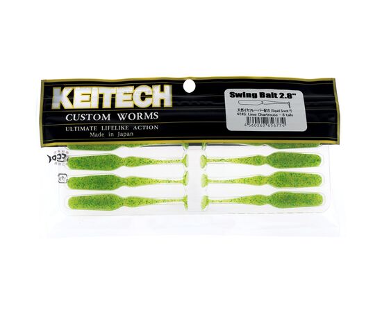 Силикон рыболовный Keitech Swing Bait 2.8" (8 шт/уп) 424 Lime Chartreuse (1551.14.90), изображение 2 Силикон рыболовный Keitech Swing Bait 2.8" (8 шт/уп) 424 Lime Chartreuse (1551.14.90), изображение 2