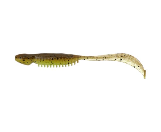Силикон рыболовный Reins Curly Shad 3.5" B08 Green Pumpkin Chart Melon (11 шт/уп.) (1552.09.06)