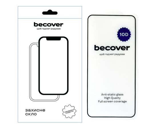 Стекло защитное BeCover Xiaomi Redmi Note 14 4G 10D Black (713098)