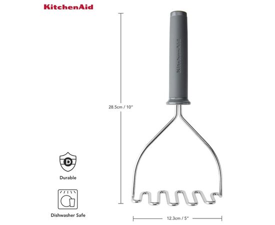 Картофелемялка KitchenAid Coreline 25,7 см сіра (KAS008OHCGG), изображение 4 Картофелемялка KitchenAid Coreline 25,7 см сіра (KAS008OHCGG), изображение 4